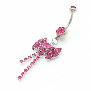 Diamond Belly Button Ring Red - KNB001-TLS