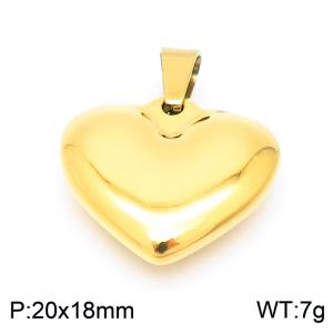 Stainless Steel Gold-plating Pendant - KP100008-Z