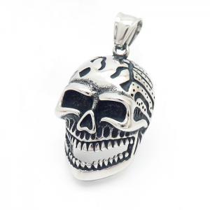 Stainless Skull Pendants - KP100062-MI