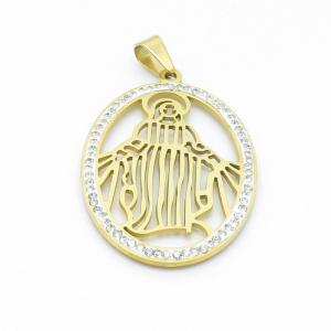 Stainless Steel Gold-plating Pendant - KP100093-KD