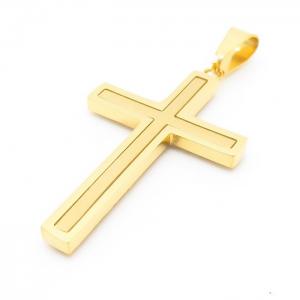 Stainless Steel Cross Pendant - KP100153-HR