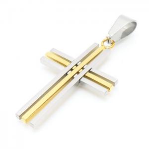 Stainless Steel Cross Pendant - KP100304-HR