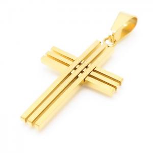 Stainless Steel Cross Pendant - KP100306-HR