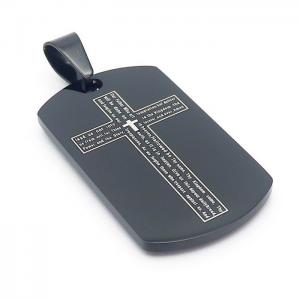 Stainless Steel Black-plating Pendant - KP100309B-HR