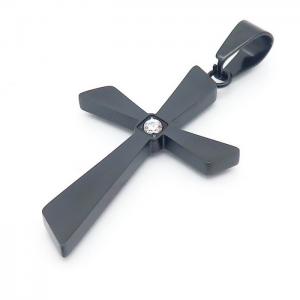 Stainless Steel Cross Pendant - KP100314B-HR