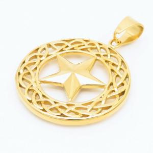 Stainless Steel Gold-plating Pendant - KP100333-LK