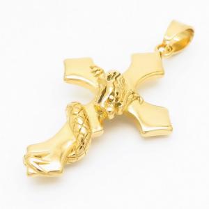 Stainless Steel Cross Pendant - KP100340-LK