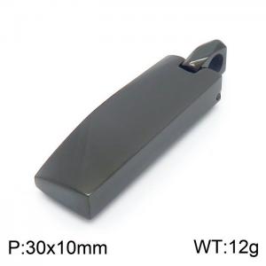 Stainless Steel Black-plating Pendant - KP100363-KFC