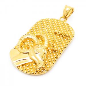 Stainless Steel Gold-plating Pendant - KP100504-TLA