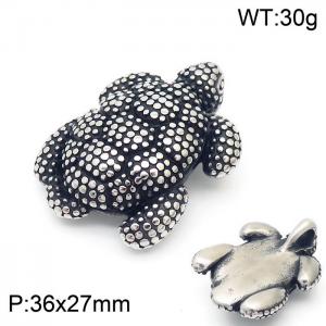 Vintage polka dot stainless steel turtle pendant for men - KP100583-KJX