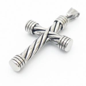 Stainless Steel Cross Pendant - KP100629-HR