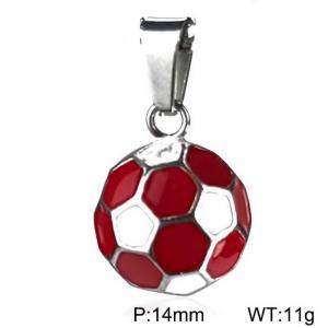 Football Pendant - KP100638-WGRG