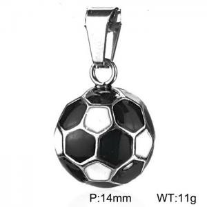 Football Pendant - KP100639-WGRG