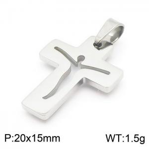 Stainless Steel Cross Pendant - KP100647-Z