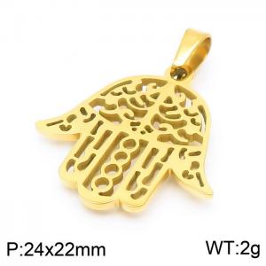 Stainless Steel Gold-plating Pendant - KP100654-Z