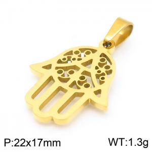 Stainless Steel Gold-plating Pendant - KP100656-Z