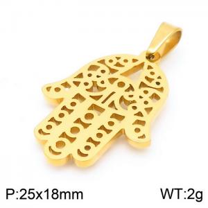 Stainless Steel Gold-plating Pendant - KP100658-Z