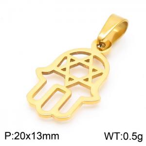 Stainless Steel Gold-plating Pendant - KP100660-Z