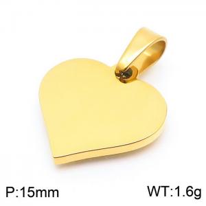 Stainless Steel Gold-plating Pendant - KP100673-Z