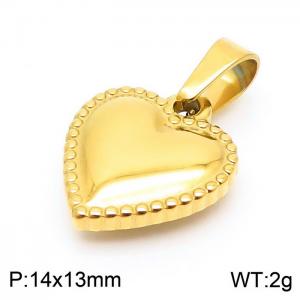 Stainless Steel Gold-plating Pendant - KP100683-Z