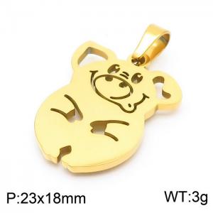 Stainless Steel Gold-plating Pendant - KP100689-Z
