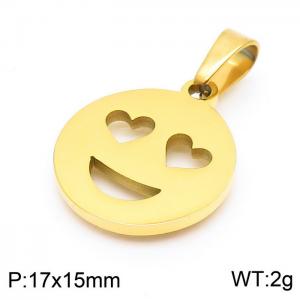 Stainless Steel Gold-plating Pendant - KP100691-Z