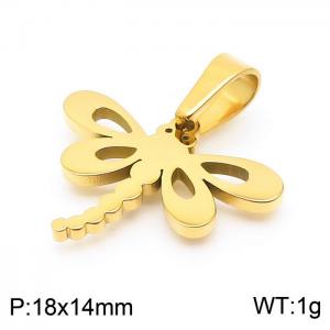 Stainless Steel Gold-plating Pendant - KP100701-Z
