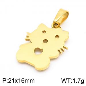 Stainless Steel Gold-plating Pendant - KP100703-Z