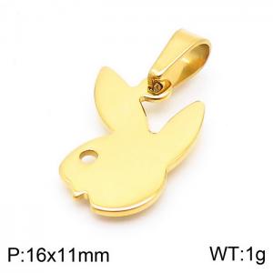 Stainless Steel Gold-plating Pendant - KP100707-Z