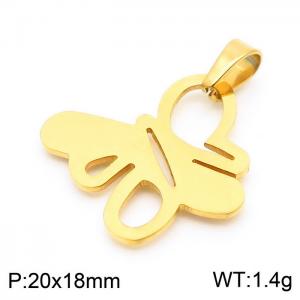 Stainless Steel Gold-plating Pendant - KP100711-Z