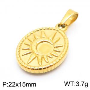 Stainless Steel Gold-plating Pendant - KP100719-Z