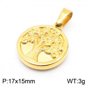 Stainless Steel Gold-plating Pendant - KP100721-Z