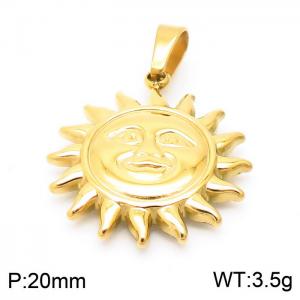 Stainless Steel Gold-plating Pendant - KP100725-Z