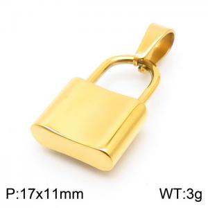 Stainless Steel Gold-plating Pendant - KP100727-Z