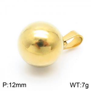 Stainless Steel Gold-plating Pendant - KP100734-Z