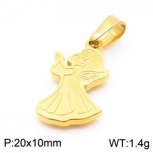 Stainless Steel Gold-plating Pendant - KP100736-Z
