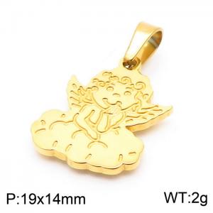 Stainless Steel Gold-plating Pendant - KP100742-Z