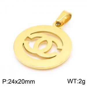 Stainless Steel Gold-plating Pendant - KP100749-Z