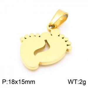 Stainless Steel Gold-plating Pendant - KP100752-Z
