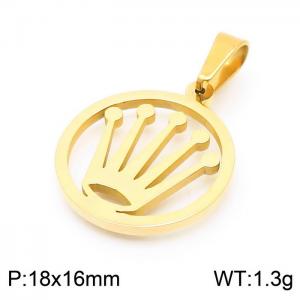 Stainless Steel Gold-plating Pendant - KP100761-Z