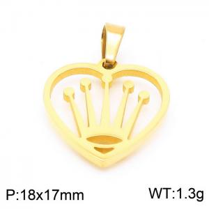 Stainless Steel Gold-plating Pendant - KP100765-Z