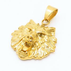 Stainless Steel Gold-plating Pendant - KP100837-LK