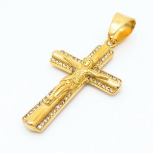 Stainless Steel Cross Pendant - KP100849-LK