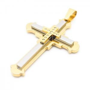 Stainless Steel Cross Pendant - KP100948-TBC