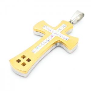 Stainless Steel Cross Pendant - KP100955-TBC