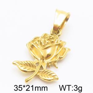 Stainless Steel Gold-plating Pendant - KP115325-TOM