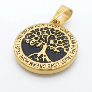 Stainless Steel Gold-plating Pendant - KP115632-HR