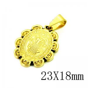 Stainless Steel Gold-plating Pendant - KP115761-NT