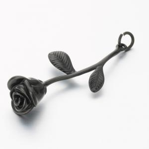 Stainless Steel Black-plating Pendant - KP115874-TOM