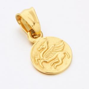 Stainless Steel Gold-plating Pendant - KP115880-TOM